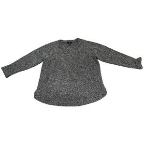 Jones New York Signature Gray Marled Knit Sweater Large